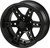14" Chaos Matte Black on 22x10-14 Trail Fox A/T Tires (Set of 4), Fits Club Car & EZGo carts, Golf Cart Tires and Wheels Combo, Can be Used on Lawn Mowers and ATV's