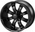 15" Casino Matte Black on 23x10-15 Black Trail Tires (Set of 4) fits Standard Lug Nuts