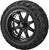 15" Revenge Matte Black on 23x10-15 Black Trail w/White Inserts (Set of 4)