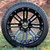 14" Lancer Gloss Black Golf Cart Wheels and 205/30-14" DOT Low Profile Tires - Set of 4