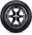 14" MODZ® Gladiator Matte Black Golf Cart Wheels and All-Terrain Tires Combo Set of 4 - White