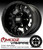 MODZ Vampire Glossy Black 10" Golf Cart Wheels and Arisun X-Trail (20x10-10) All-Terrain Golf Cart Tires Combo - Set of 4