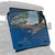 RedDot folding tinted windshield mounted on an Evolution D5 Ranger/Maverick electric utility vehicle, showcasing its 4.45mm impact-resistant acrylic construction, tinted UV-blocking finish, and foldable design. The image highlights the product's durability, ventilation capability, and modern styling in a rugged outdoor setting.