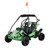 The image showcases the Hammerhead by Polaris MudHead 208R, a versatile and high-performing go-kart designed for young adventurers aged 10 and up. The go-kart features a sleek and durable design with a brush guard at the front for added protection. The 208cc LCT electric-start engine is highlighted, emphasizing the go-kart's power and ease of use. The dual LED headlights and canopy top are visible, showcasing the go-kart's stylish and functional design. The 16 x 6 – 8-inch front tires and 16 x 7 – 8-inch rear tires provide excellent traction and stability, while the rear hydraulic disc brake ensures safe and reliable stopping power. The three-point harness seatbelt adds an extra layer of safety, making it a perfect choice for young riders. Overall, the image captures the essence of a safe, durable, and fun go-kart ready for endless adventures.