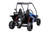 The image showcases the Hammerhead by Polaris MudHead SE, a sleek and stylish go-kart designed for young adventurers aged 10 and up. The go-kart features a modern design with upgraded plastic body panels and a steel bumper, emphasizing its durability and style. The 208cc LCT electric-start engine is highlighted, showcasing the go-kart's power and ease of use. The dual LED headlights and canopy top are visible, adding to the go-kart's functional and stylish design. The ROPS roll cage and three-point safety belts are prominently displayed, underscoring the go-kart's commitment to safety. The 16-inch tires and rear hydraulic disc brake ensure excellent traction and reliable stopping power. Overall, the image captures the essence of a safe, durable, and fun go-kart ready for endless adventures.