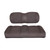 Premium RedDot® Pewter Suede Front Seat Assemblies for EZGO TXT