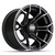 12″ GTW® Spyder Matte Gray Wheel with Machined Accents