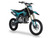 The image showcases the SYX MotoPro WHIP PAD125-3 125cc Pit Bike in one of its three available color options. The bike features a sleek design with upgraded graphics and plastics, highlighting its modern and aggressive look. The anodized hydraulic front fork and coil spring rear shock absorber are visible, emphasizing the bike's advanced suspension system. The heavy-duty black steel rims with off-road tires and hydraulic disc brakes are prominently displayed, showcasing the bike's durability and safety features. The handlebar with a built-in hour meter and the SY-Forged triple clamp add to the bike's premium feel. Overall, the image captures the essence of a high-performance, stylish, and durable pit bike ready for any off-road adventure.