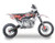 The image showcases the SYX MotoPro PAD190-V2 190cc Pit Bike in one of its two available color options: Red with Grey or Teal with Black. The bike features a sleek and modern design with upgraded plastic kits and a new muffler with a chrome pipe and anti-scalding sheet. The inverted front fork and SX rear shock absorber are prominently displayed, highlighting the bike's advanced suspension system. The heavy-duty black steel rims with deep-teeth pattern off-road tires and hydraulic disc brakes are visible, emphasizing the bike's durability and safety features. The handlebar with a built-in air filter and the SY new forged triple clamp add to the bike's premium feel. The SY V2 double tube cradle frame and SY steel swing arm (knife-shape) are also showcased, underscoring the bike's robust construction. Overall, the image captures the essence of a high-performance, stylish, and durable pit bike ready for any off-road adventure.