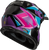 GMAX MX-96S SPLINTER HELMET BLACK/PURPLE/BLUE