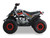 The image showcases the SYX Moto SY125 YX125 Engine ATV, a sleek and powerful youth ATV designed for off-road adventures. The ATV features a redesigned frame, upgraded plastics, and hydraulic disc brakes on both front and rear wheels. The YX125 air-cooled engine is prominently displayed, highlighting its electric start capability. The ATV sits on rugged 19x7-8 front tires and 18x9.5-8 rear off-road tires, ready to tackle any terrain. The image also highlights the adjustable suspension, grease fittings, and youth-friendly design elements such as easy-reach brake levers and a thumb throttle.