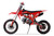 “2026 Denago MX2 125cc dirt bike red teen adult off-road bike manual 4-speed”