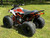 Kayo Storm 150 EFI ATV, a rugged and stylish all-terrain vehicle designed for off-road adventures. The ATV features a sleek black and red color scheme, with aggressive front tires, a double A-arm suspension system, and a sturdy frame. The image highlights the ATV's compact design, hydraulic disc brakes, and comfortable seat, making it an ideal choice for riders seeking performance and reliability on challenging terrains.