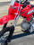 “2026 SSR SR125ME red 125cc youth manual dirt bike electric kick start inverted forks”
