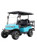 TEKO EV Turbo 4 passenger lithium electric golf cart with touchscreen display, LED underglow lighting and rear flip seat at East Central Sports Rush City Minnesota