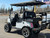TEKO EV Turbo 4 passenger lithium electric golf cart with touchscreen display, LED underglow lighting and rear flip seat at East Central Sports Rush City Minnesota