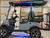 TEKO EV Turbo 4 passenger lithium electric golf cart with touchscreen display, LED underglow lighting and rear flip seat at East Central Sports Rush City Minnesota