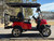 TEKO EV Turbo 4 passenger lithium electric golf cart with touchscreen display, LED underglow lighting and rear flip seat at East Central Sports Rush City Minnesota