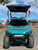 TEKO EV Turbo 4 passenger lithium electric golf cart with touchscreen display, LED underglow lighting and rear flip seat at East Central Sports Rush City Minnesota