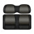 DoubleTake Veranda Front Cushion Set, Club Car Precedent 04+ - Black/Graphite