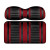 DoubleTake Extreme Front Cushion Set, Club Car Precedent 04+ Black/Ruby