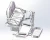 Forward or Rear Facing Golf Bag Attachment Holder for ICON i40X, i60LX & EPIC E60FX Golf Carts