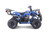 The image showcases the Tao Motor D125 Youth ATV in a dynamic, off-road setting, highlighting its sleek design and vibrant color options. The ATV features a powder-coated frame, color-matched components, and new decal designs, giving it a modern and stylish appearance. The LED daytime running lights are prominently displayed, emphasizing safety and visibility. The adjustable front and rear shocks and 16-inch tires are visible, showcasing the ATV's capability to handle rough terrains. The ergonomic gear selector and digital gear indicator are also highlighted, emphasizing user-friendly controls. This image perfectly captures the D125's blend of performance, safety, and style, making it an ideal choice for young riders. The image showcases the Tao Motor D125 Youth ATV in a dynamic, off-road setting, highlighting its sleek design and vibrant color options. The ATV features a powder-coated frame, color-matched components, and new decal designs, giving it a modern and stylish appearance. The LED daytime running lights are prominently displayed, emphasizing safety and visibility. The adjustable front and rear shocks and 16-inch tires are visible, showcasing the ATV's capability to handle rough terrains. The ergonomic gear selector and digital gear indicator are also highlighted, emphasizing user-friendly controls. This image perfectly captures the D125's blend of performance, safety, and style, making it an ideal choice for young riders.