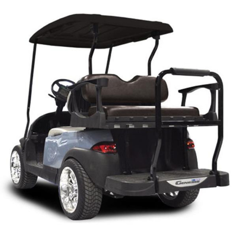 MadJax Genesis 250 with Standard Black Steel Rear Flip Seat - Club Car Precedent 2004-Up MadJax Genesis 250 with Standard Black Steel Rear Flip Seat - Club Car Precedent 2004-Up