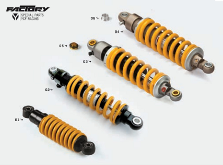 (04) SHOCK ABSORBER - 330MM - SP2 ADJUSTABLE