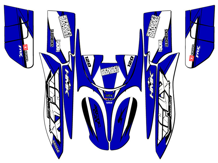 Graphic Kit For Yamaha 120 FLY RACING Series Graphic Kit For Yamaha 120 FLY RACING Series
