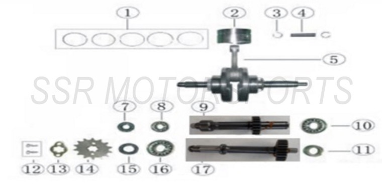 CRANKSHAFT ASSY SR70AUTO