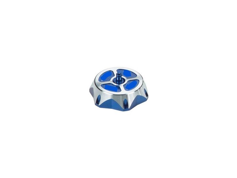 Colored Aluminum CNC Gas Cap (Blue)