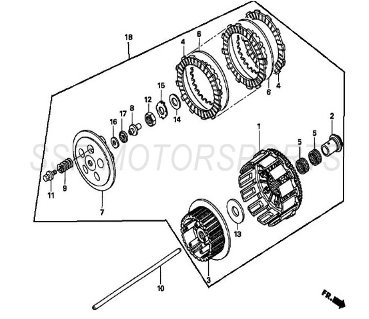 CLUTCH ASSEMBLY SSR SR450