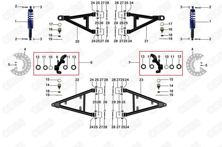 21-Front Upper A-Arm ,Passenger Side 21-Front Upper A-Arm ,Passenger Side