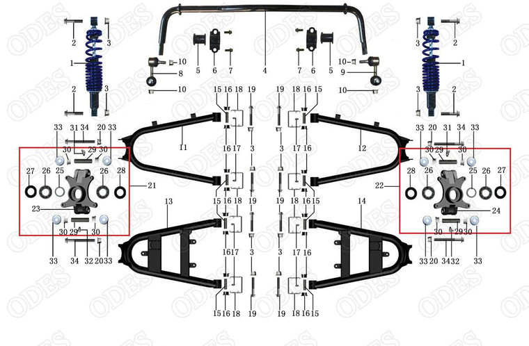 13-Rear Lower A-Arm, Driver Side