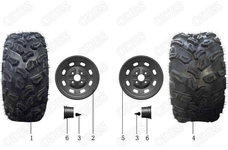 01-Front Tire 26X9-14 × 1 01-Front Tire 26X9-14 × 1