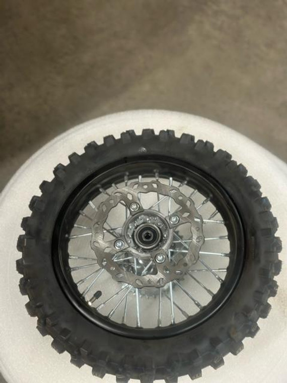 Complete Rear Wheel Assembly for SSR SR125, SR125SEMI, SR125AUTO Complete Rear Wheel Assembly for SSR SR125, SR125SEMI, SR125AUTO