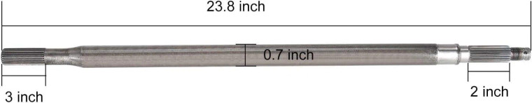 Upgrade golf cart rear spline shaft for EZGO RXV TXT Electic Driver/Passenger Side