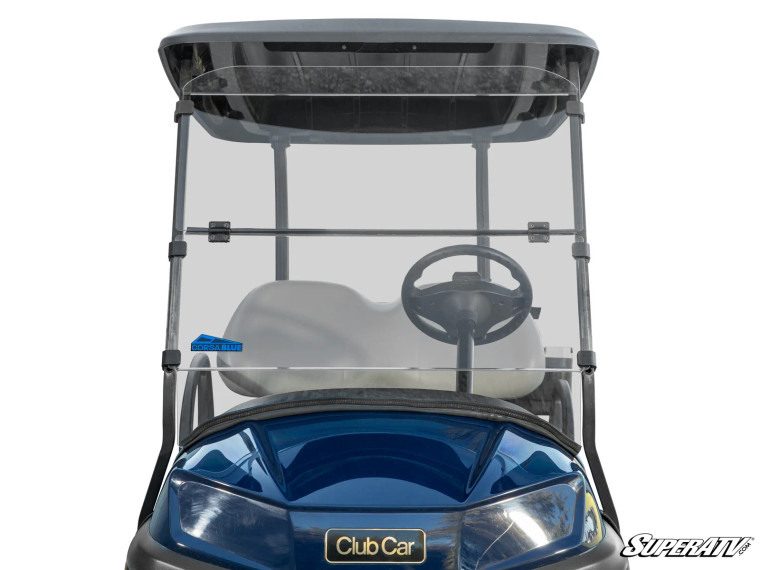 Corsa Blue Club Car Tempo Flip Down Windshield Corsa Blue Club Car Tempo Flip Down Windshield