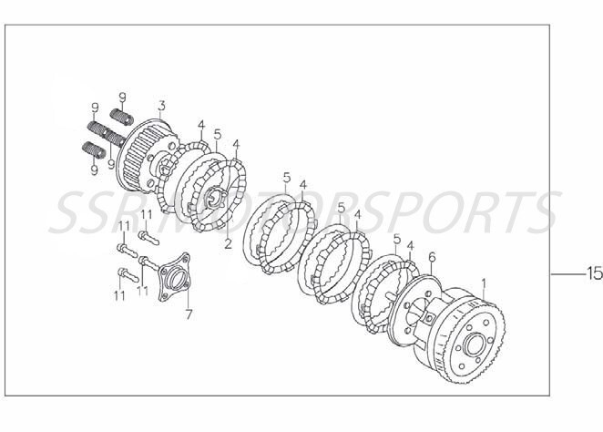 Clutch Steel Plate for SSR TR140, TR160, TX160, TR170, TX170