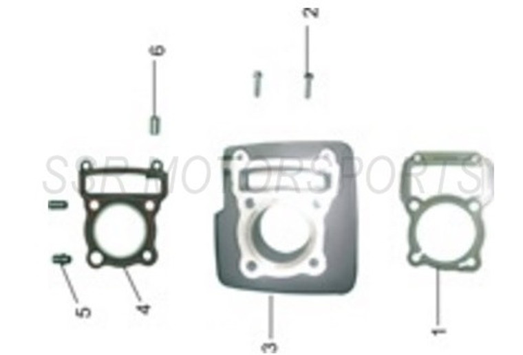 Cylinder Head Gasket for SSR SR150, XD150