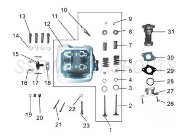 Inner Valve Spring for SSR SR150, SR189, XD150