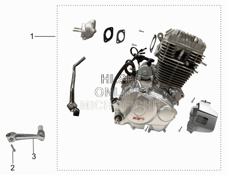 Engine Assembly for Kayo K2