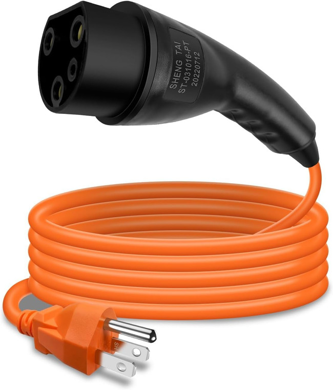 Charging Power Cord Fits for Evolution ICON EV Golf Carts, 120V 3 pin Golf Cart Charge Cable Assembly Replace 2.04.0620