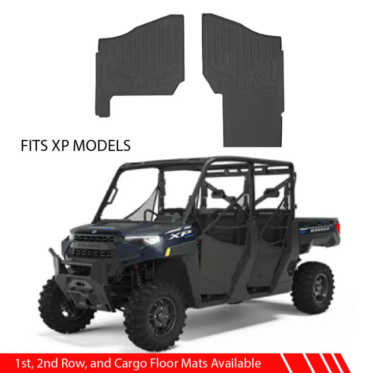 SMARTLINER   Custom   Fit   Rugged   Rubber   Floor   Liners   For   2018-2023   Polaris   Ranger   Crew   XP   1000   (6   Passenger   Models) SMARTLINER   Custom   Fit   Rugged   Rubber   Floor   Liners   For   2018-2023   Polaris   Ranger   Crew   XP   1000   (6   Passenger   Models)