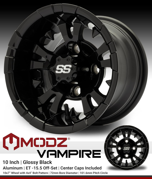 MODZ® Vampire Glossy Black 10