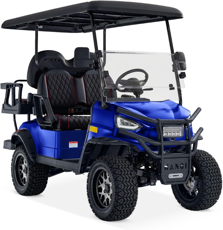 Kandi 4 Passenger Electric Cart with Lithium Battery (BLUE) Kandi 4 Passenger Electric Cart with Lithium Battery (BLUE)