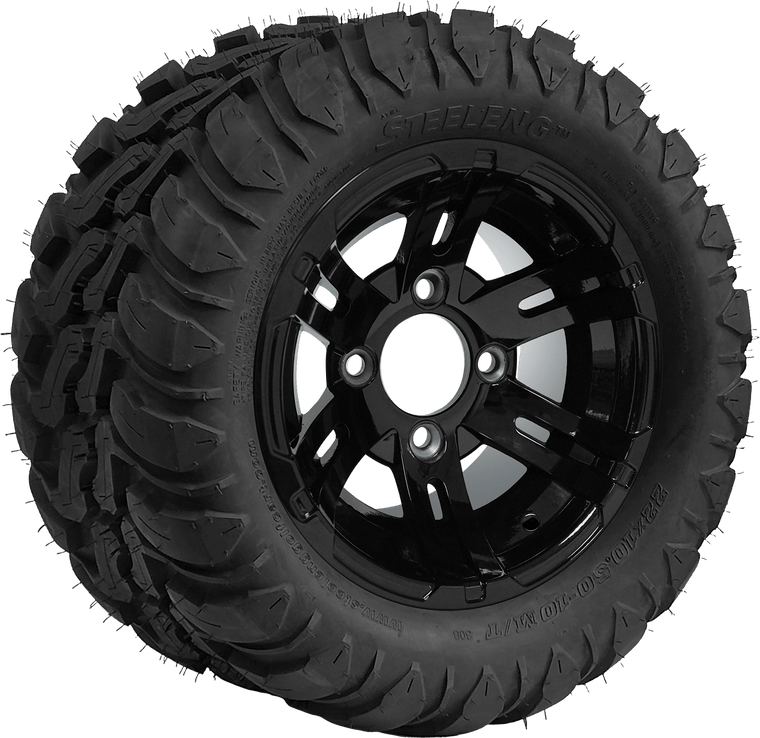 10″ Bulldog Glossy Black Wheel – Aluminum Alloy