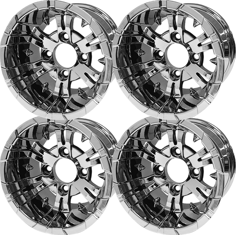 10″ Vampire Chrome Wheel – Aluminum Alloy (SET OF 4)