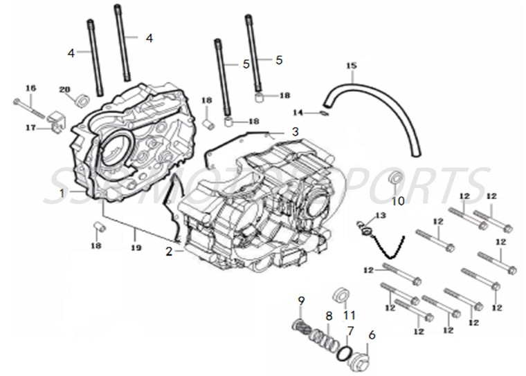 SSR XD250 Engine Internal Schematics